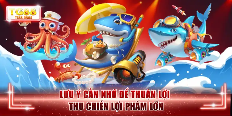 Lưu ý cần nhớ để thuận lợi thu chiến lợi phẩm lớn