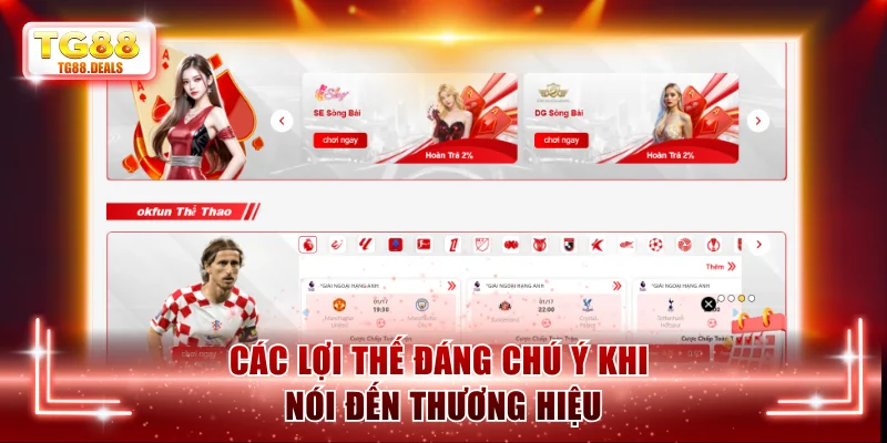 Các lợi thế đáng chú ý khi nói đến thương hiệu