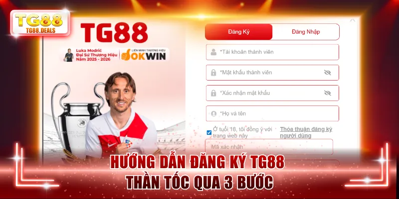 Hướng dẫn đăng ký TG88 thần tốc qua 3 bước