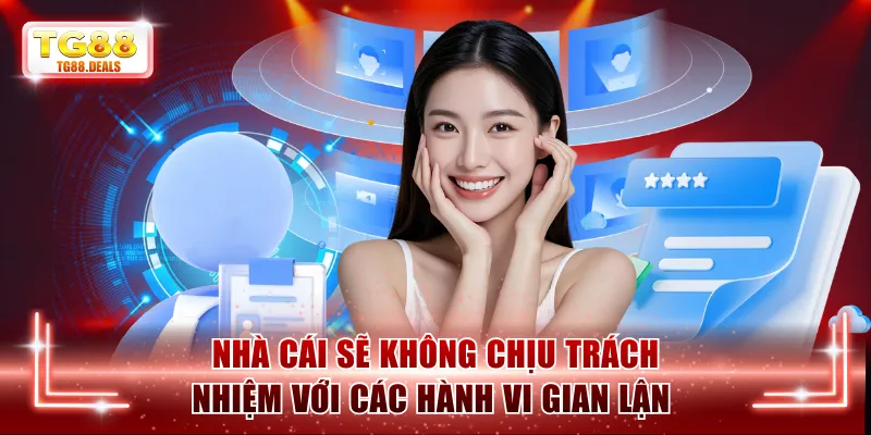 Nhà cái không có nghĩa vụ đối với các hành vi gian lận đã quy định 