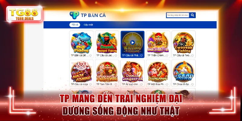 TP thể hiện rõ thế giới biển cả sống động