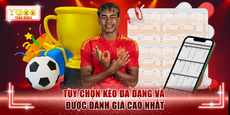 Tùy chọn kèo đa dạng và được đánh giá cao nhất